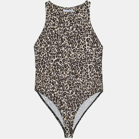 Zara Leopard Bodysuit - Picture 1 of 7